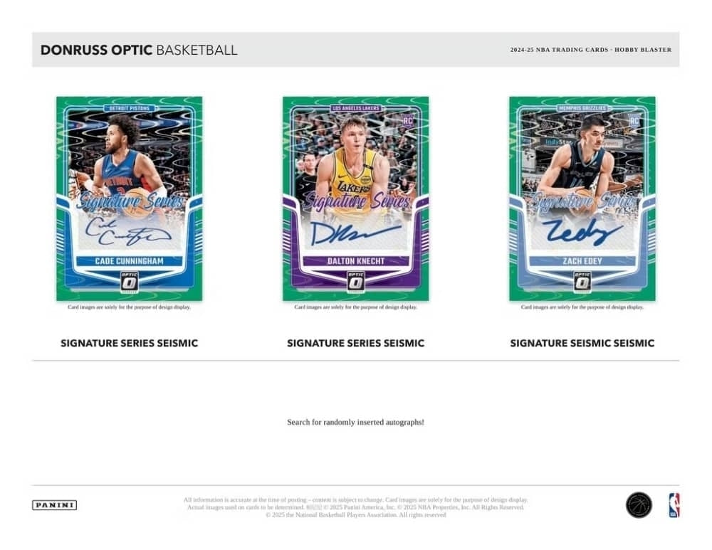 2024/25 Panini Donruss Optic Basketball NBA Mega Box