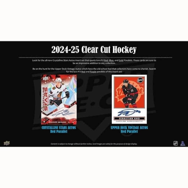 2024/25 Upper Deck Clear Cut – 1 Autograf per Box