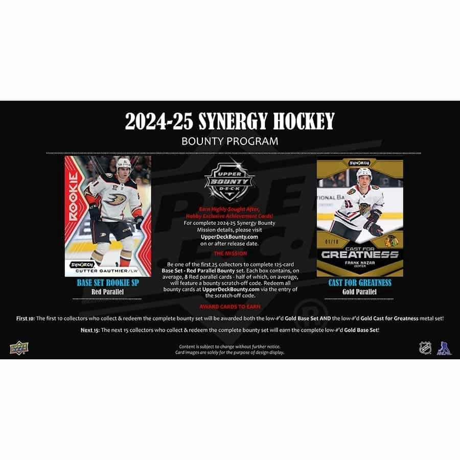 2024/25 Upper Deck Synergy Hockey NHL Hobby Box