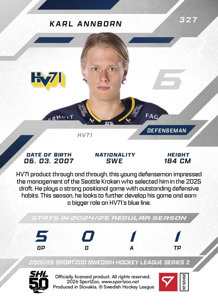 327 HV71 Karl Annborn BASE