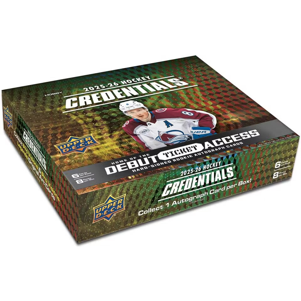2025-26 Upper Deck Credentials Hockey Hobby Box