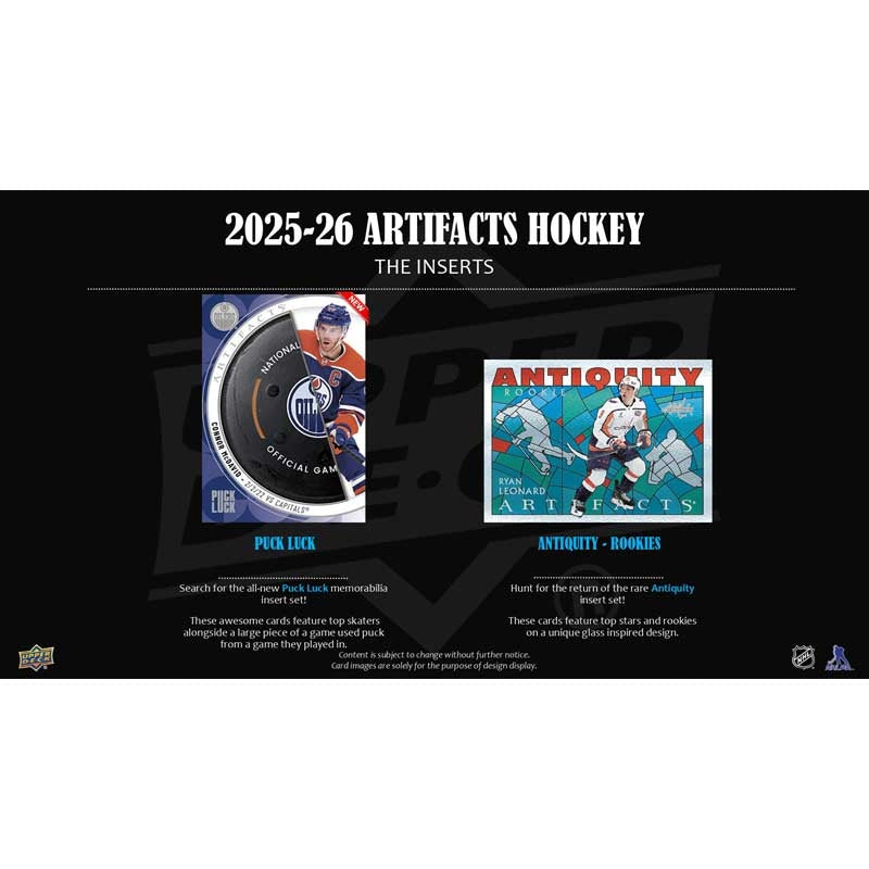 Upper Deck Artifacts 2025-26 Hobby