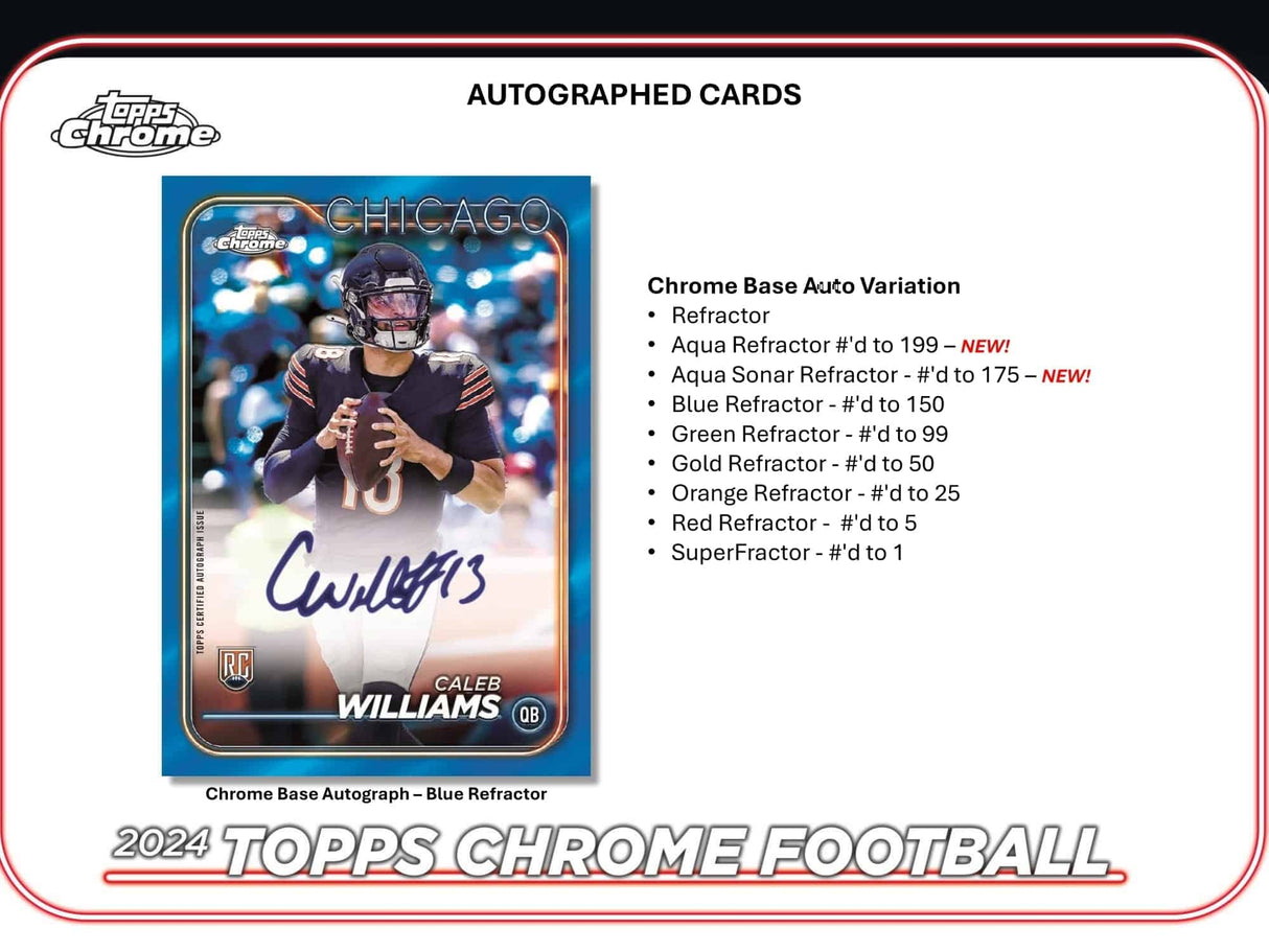 2024 Topps Chrome Football - Mega Box