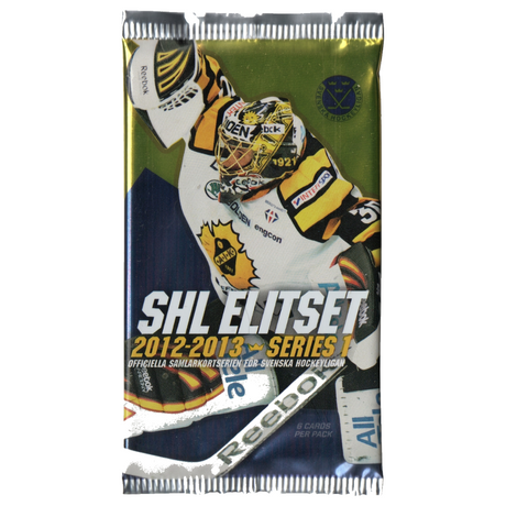 SHL Elitset 12/13 Series 1 Hobby Pack med hockeybilder, samlarbilder från Svenska Hockeyligan säsongen 2012-2013.
