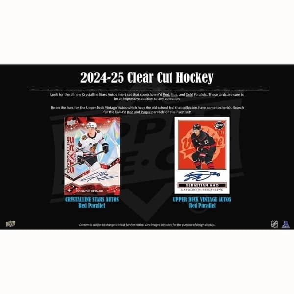 2024/25 Upper Deck Clear Cut – 1 Autograf per Box