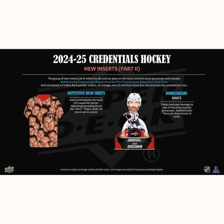 2024/25 Upper Deck Credentials Hockey - Hobby Box
