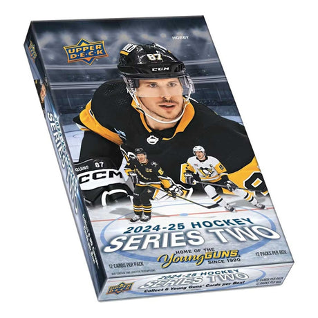 2024/25 Upper Deck Series 2 Hobby Box, oöppnad samlarbox med hockeykort för NHL-samlare.