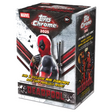 2025 Topps Marvel Deadpool Chrome blaster box med samlarkort för Marvel-fans.