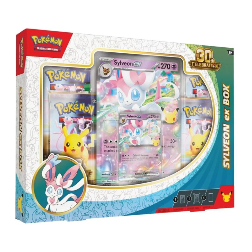 Pokémon 30th Celebration Sylveon ex Box