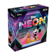 2026 Topps Disney Neon Mega Box samlarkort med Disneyfigurer i färgstark neon-design, oöppnad samlarbox.