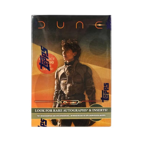 Topps Chrome Dune 2024 Value Box, samlarbox med exklusiva samlarkort från filmen Dune: Part Two.