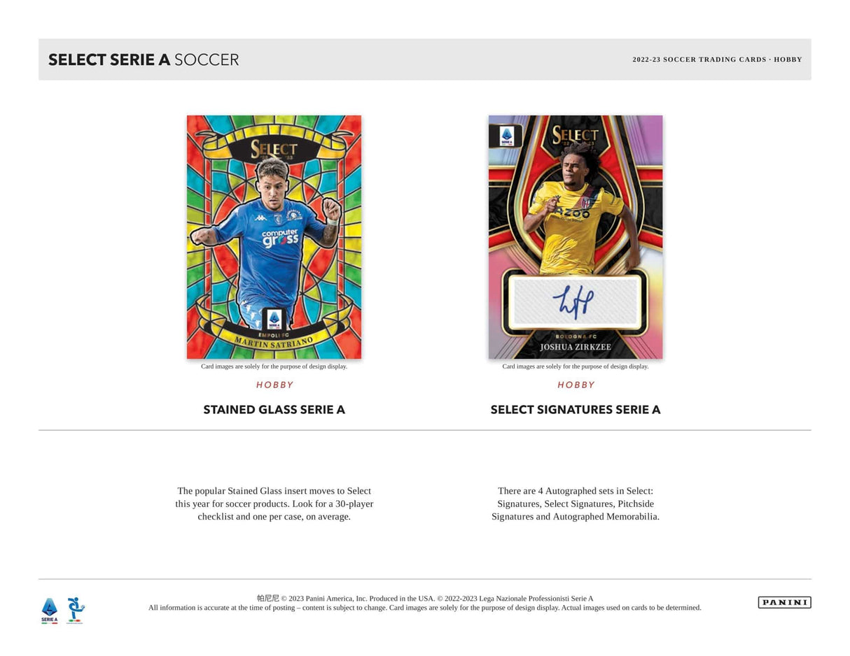 2022/23 Panini Select Serie A Soccer - Tmall Box